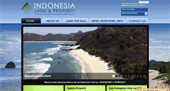 Desktop Screenshot of indonesialandandproperty.com