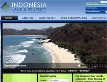 Tablet Screenshot of indonesialandandproperty.com
